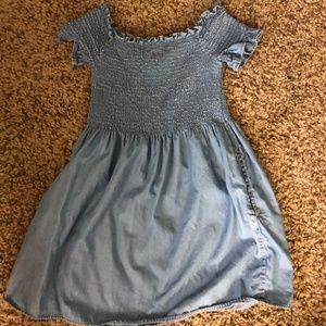 Off the shoulder dress with ruffles